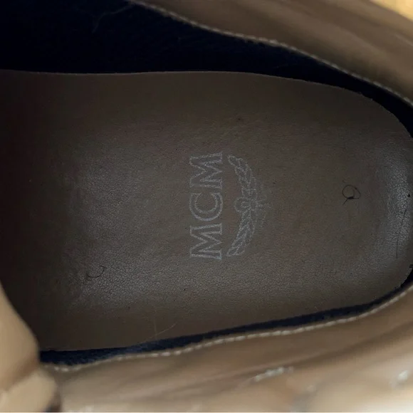 Authentic MCM Men’s Skyward Vintage Monogram High Top Sneakers - Picture 6 of 7